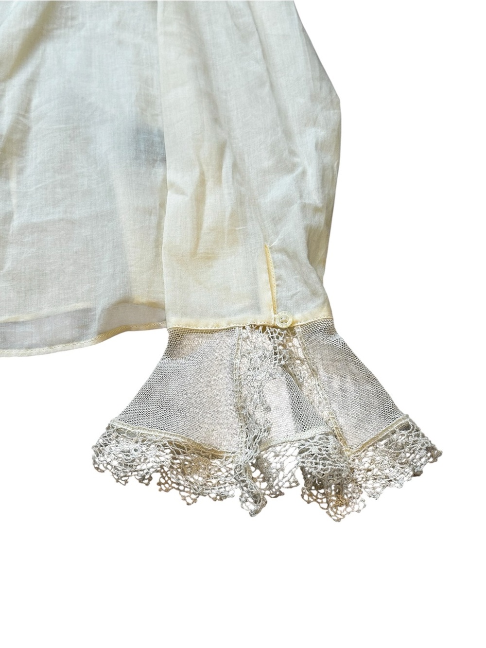 Ralph Lauren Victorian Blouse Lace Ruffles Bell Sleeve Feminine Romantic Cottage - Picture 5 of 8